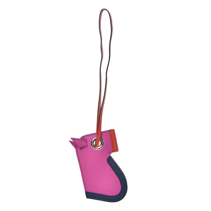 Hermes Epsom Camail Key Holder Magnolia Bleu De Malte Capucine 1 of 3