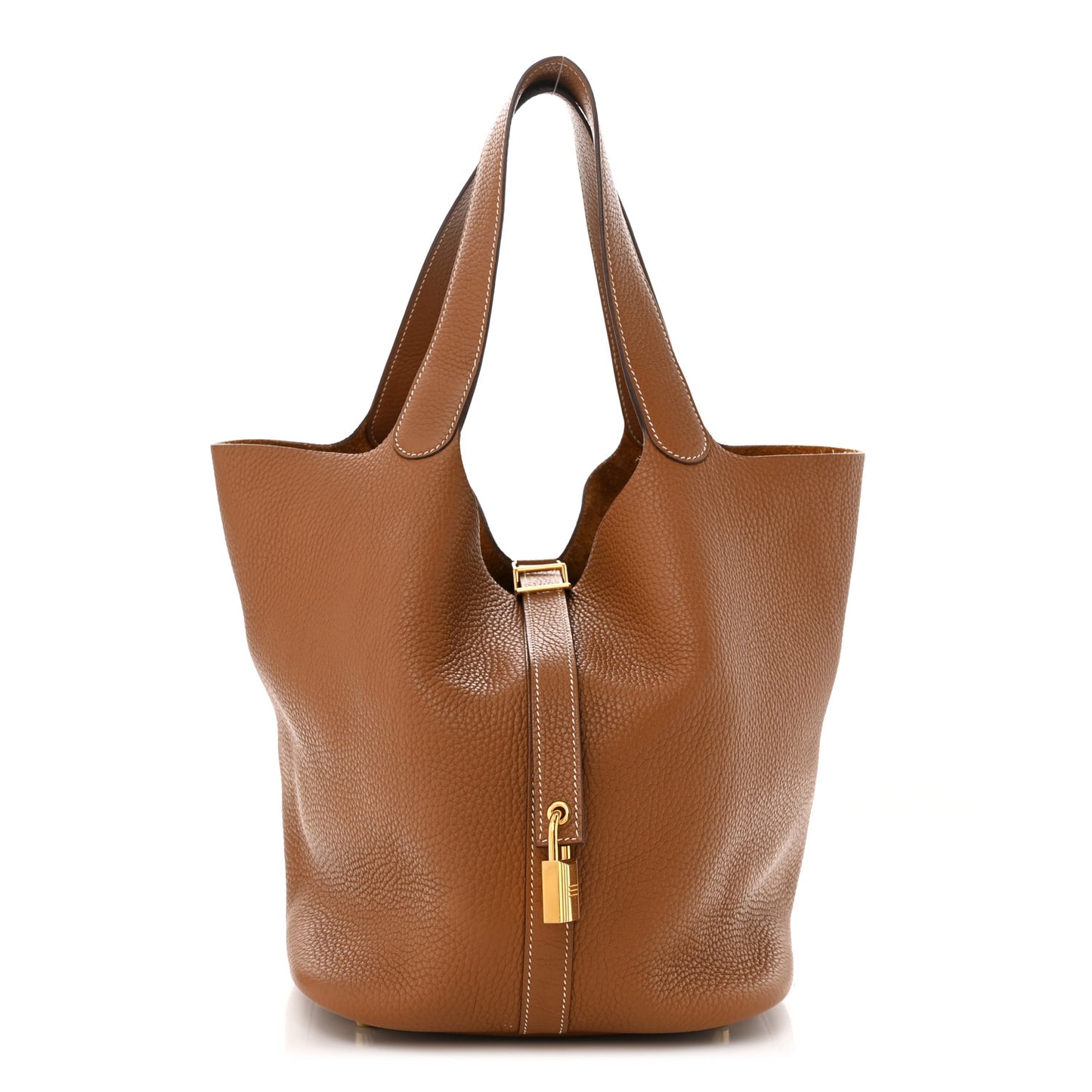 Taurillon Clemence Picotin Lock 26 GM Gold
