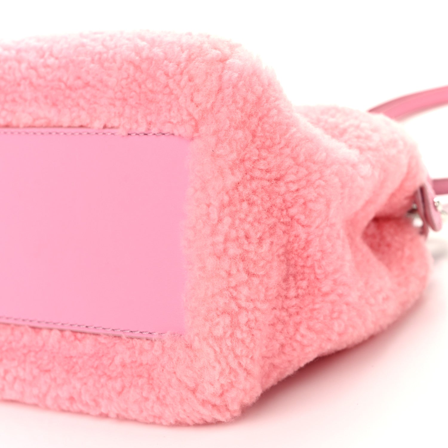 Fendi Shearling Nappa Mini Peekaboo Iconic Satchel Lollypop 11 of 11