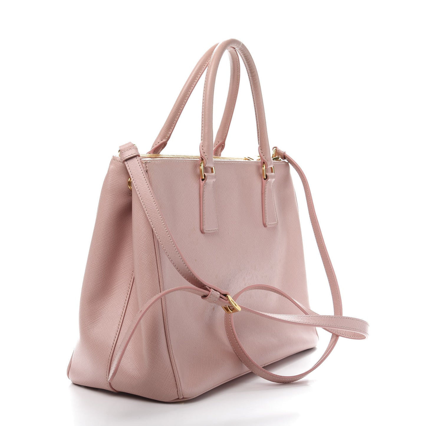 Saffiano Medium Galleria Double Zip Tote Orchidea