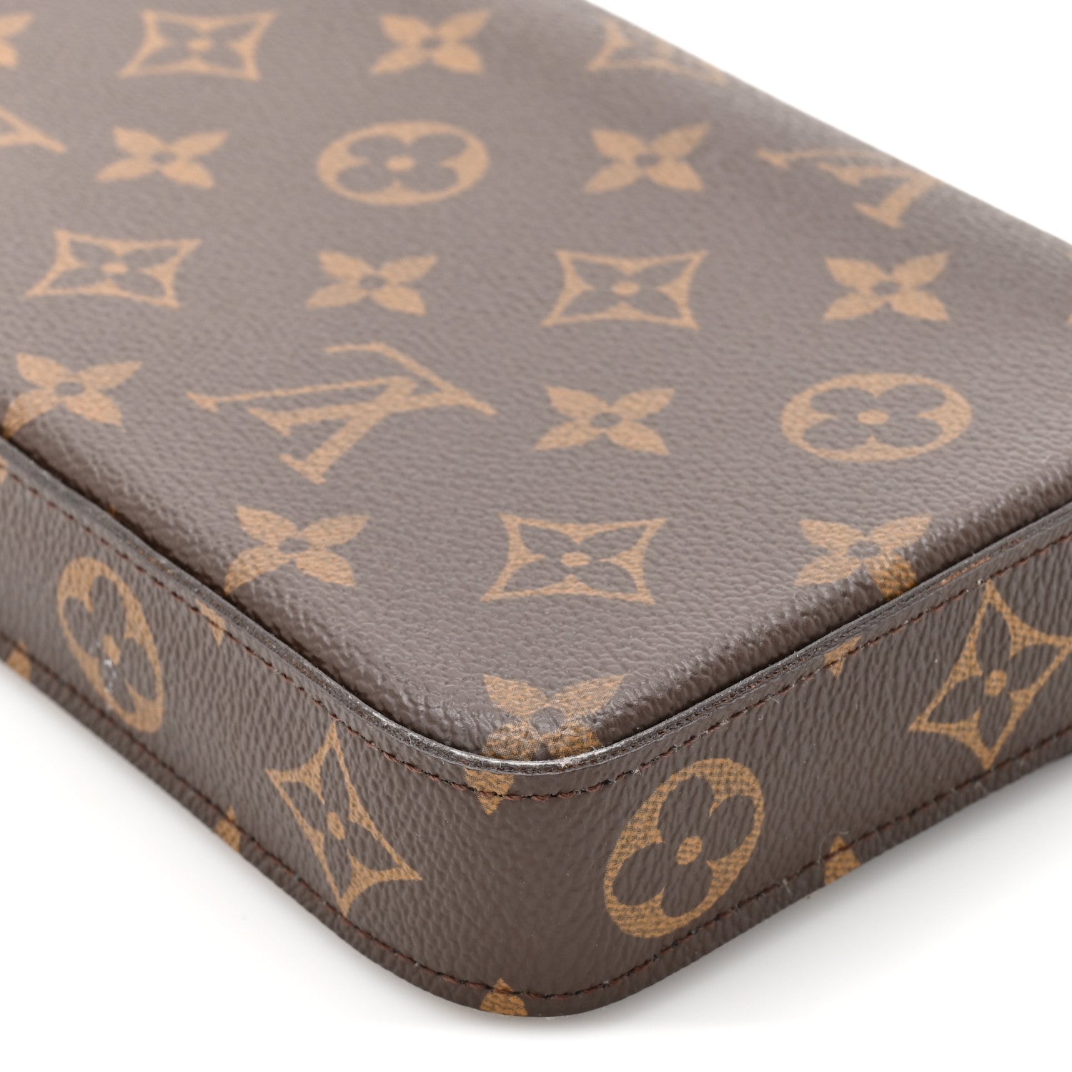 Louis Vuitton Monogram Pochette Felicie Chain Wallet Fuchsia 14 of 16