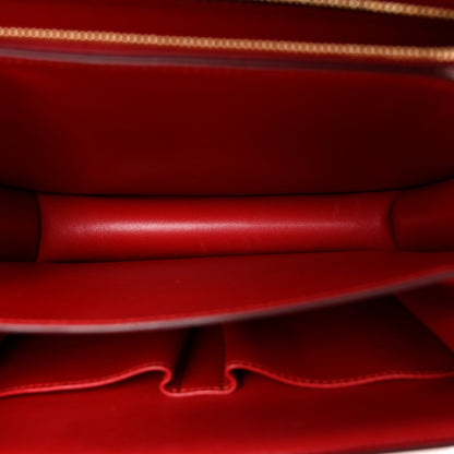 Celine Box Calfskin Medium Classic Box Flap Bag Red 5 of 14
