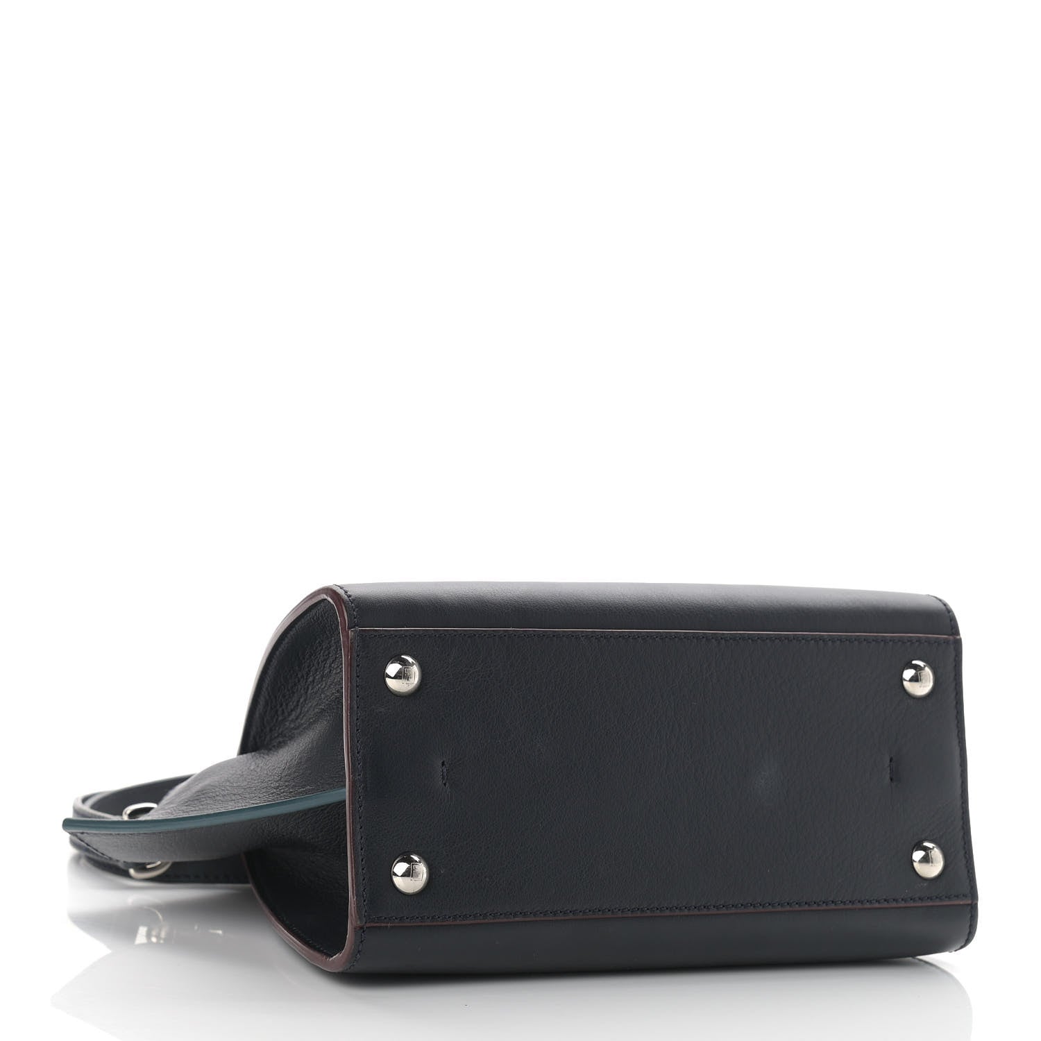 Fendi Vitello Dolce Mini 3jours Tote Blue Notte 4 of 14