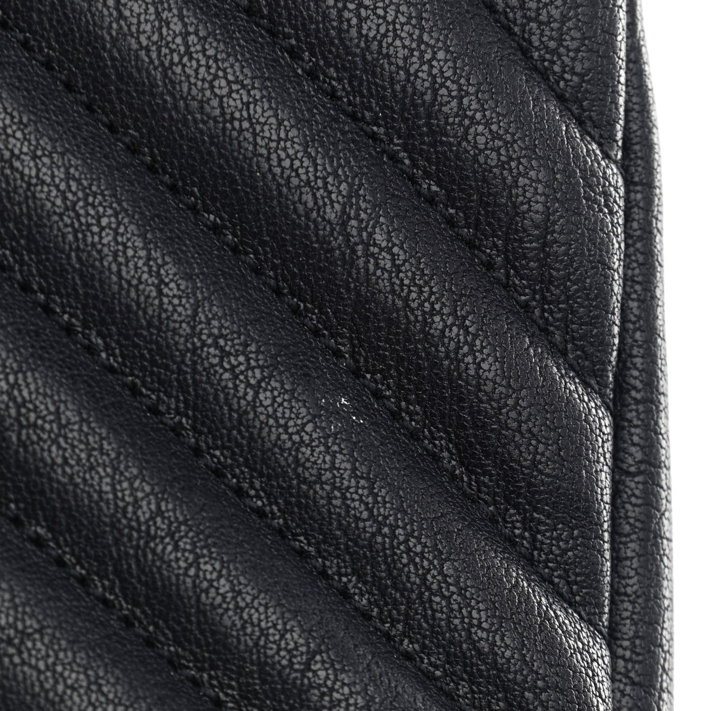 Lambskin Matelasse Chevron Monogram Medium College Bag Deep Marine