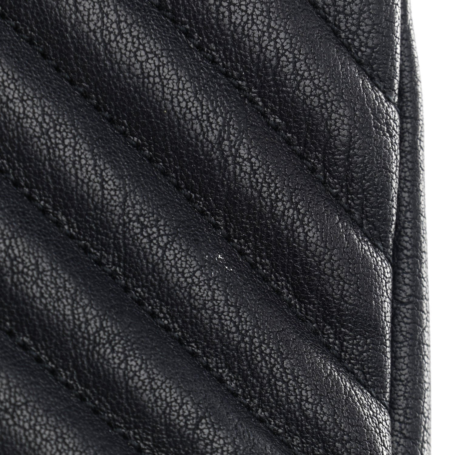 Saint Laurent Lambskin Matelasse Chevron Monogram Medium College Bag Deep Marine 16 of 16