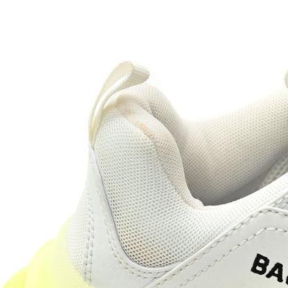 Balenciaga Fabric Mesh Clear Sole Fluo Womens Triple S Sneakers 40 White Fluo Yellow 11 of 11