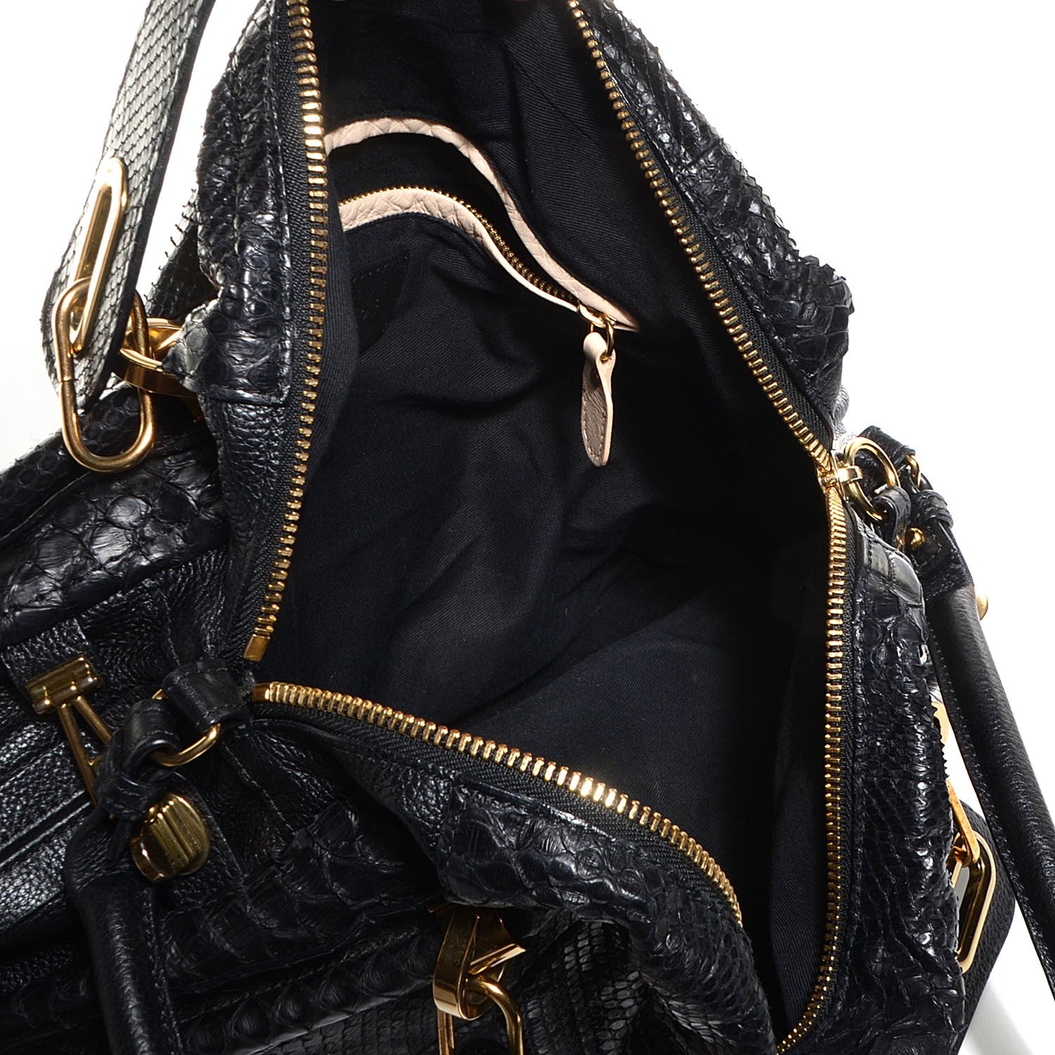 Chloe Python Large Paraty Black 5 of 8