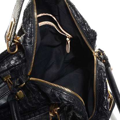 Chloe Python Large Paraty Black 5 of 8