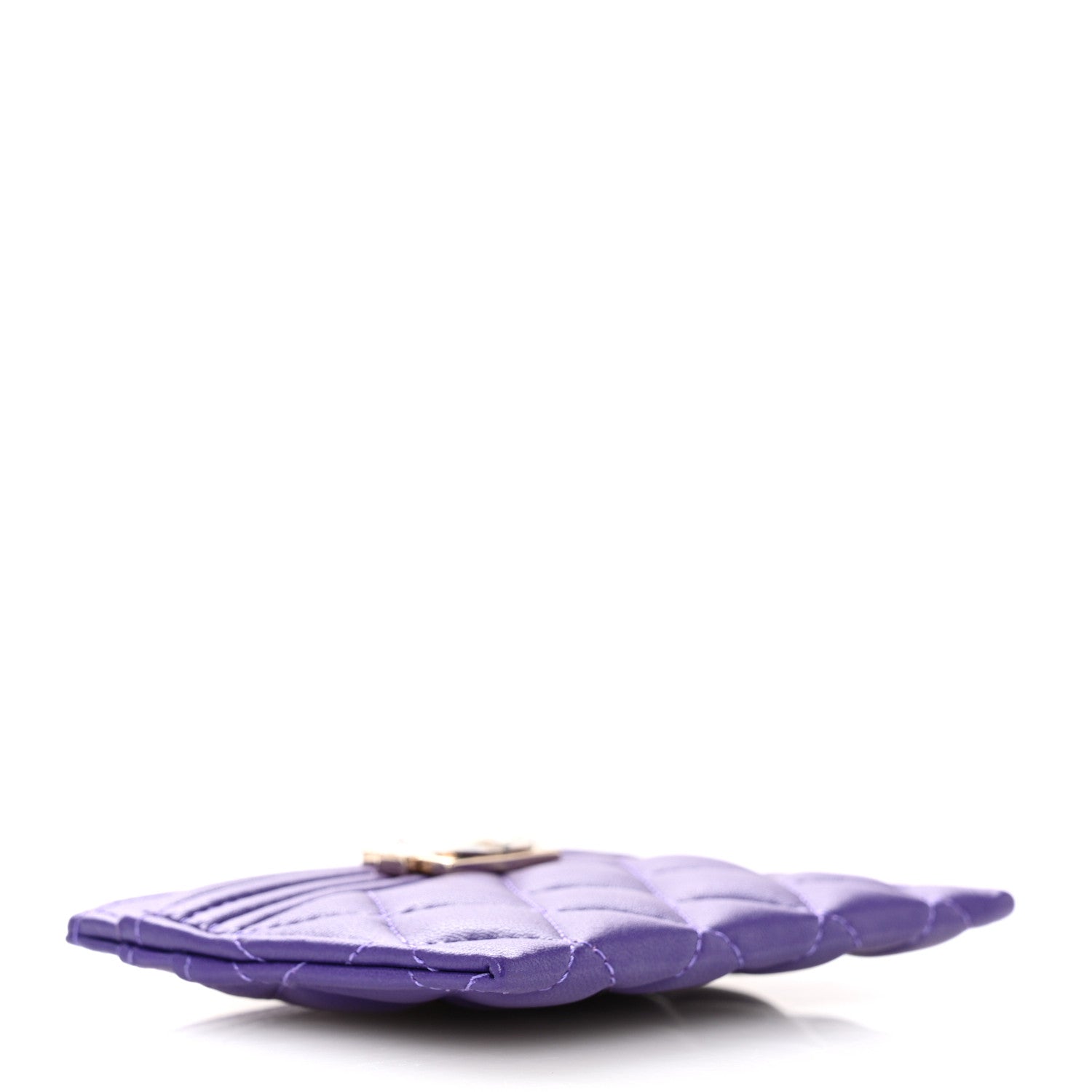 Chanel Lambskin Quilted Boy Card Holder Purple 4 of 9