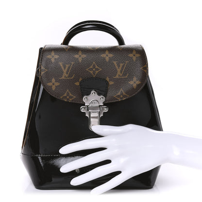Louis Vuitton Patent Monogram Hot Springs Backpack Black 2 of 10
