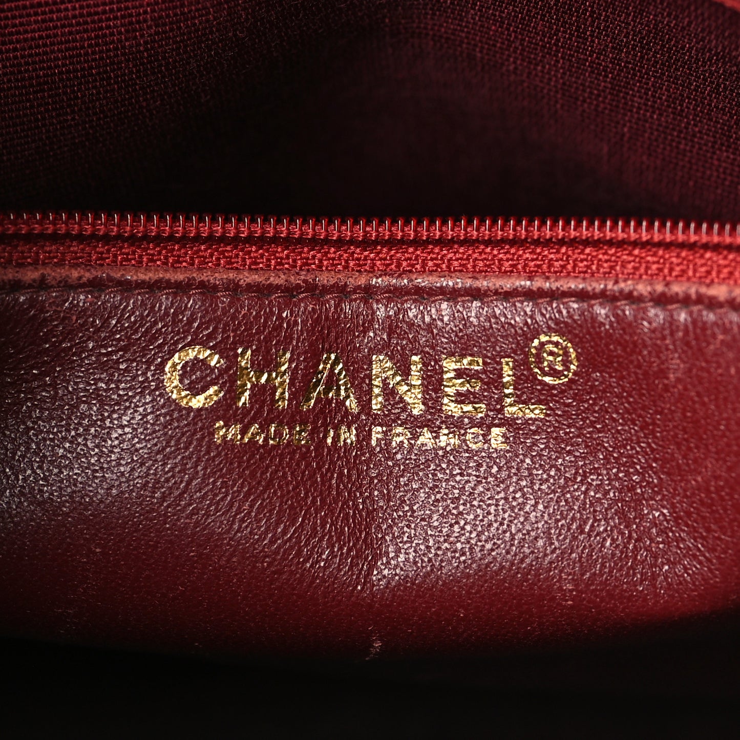 Caviar Quilted Medallion Tote Bordeaux