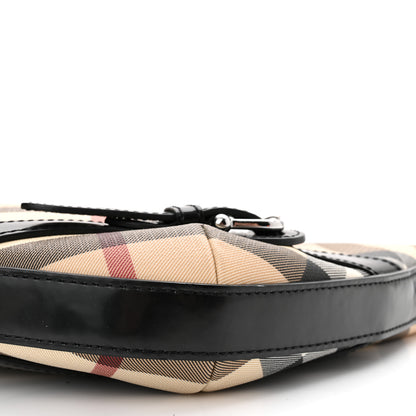 Burberry Supernova Check Buckle Hobo Black 11 of 12