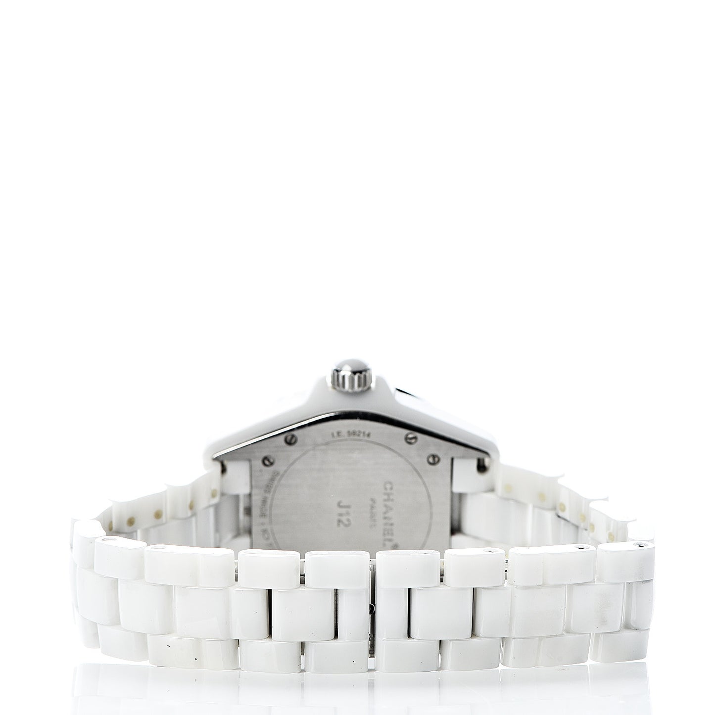 Stainless Steel Ceramic Diamond Dial 38mm J12 Automatic Watch White