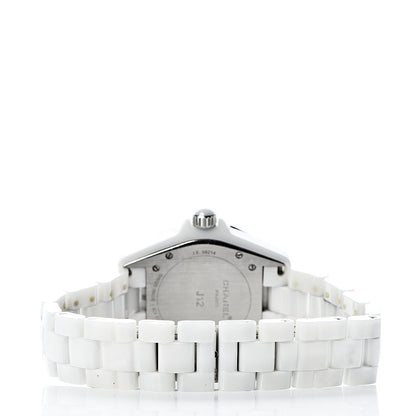 Chanel Stainless Steel Ceramic Diamond Dial 38mm J12 Automatic Watch White 4 of 8