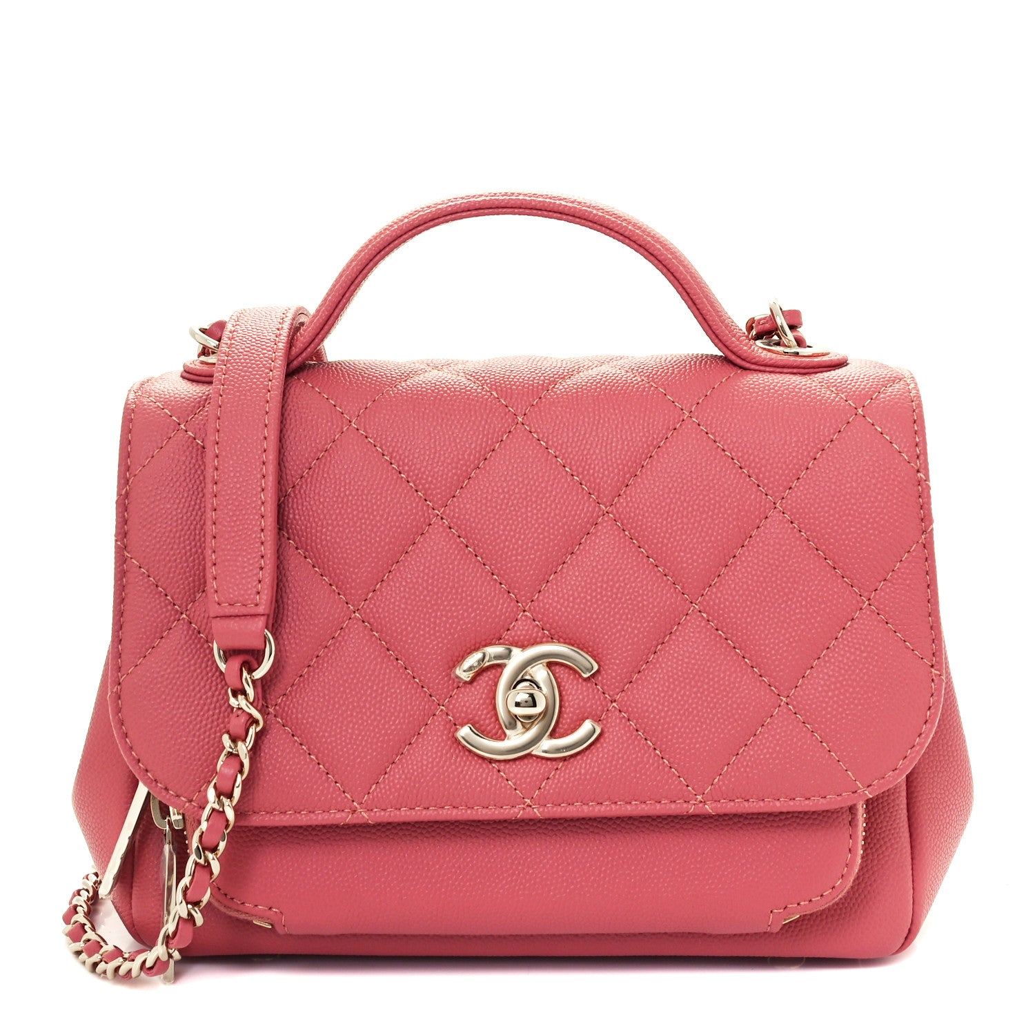 Chanel Caviar Quilted Small Business Affinity Flap Pink 1 of 11