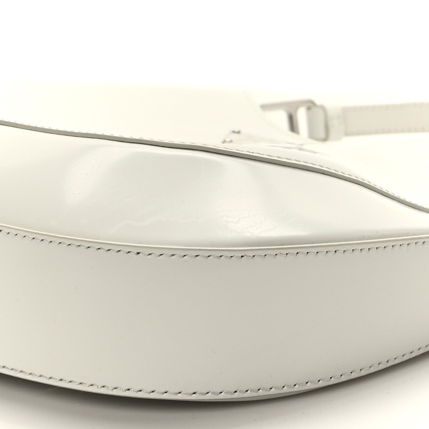 Prada Spazzolato Large Cleo Adjustable Strap Shoulder Bag White 8 of 8