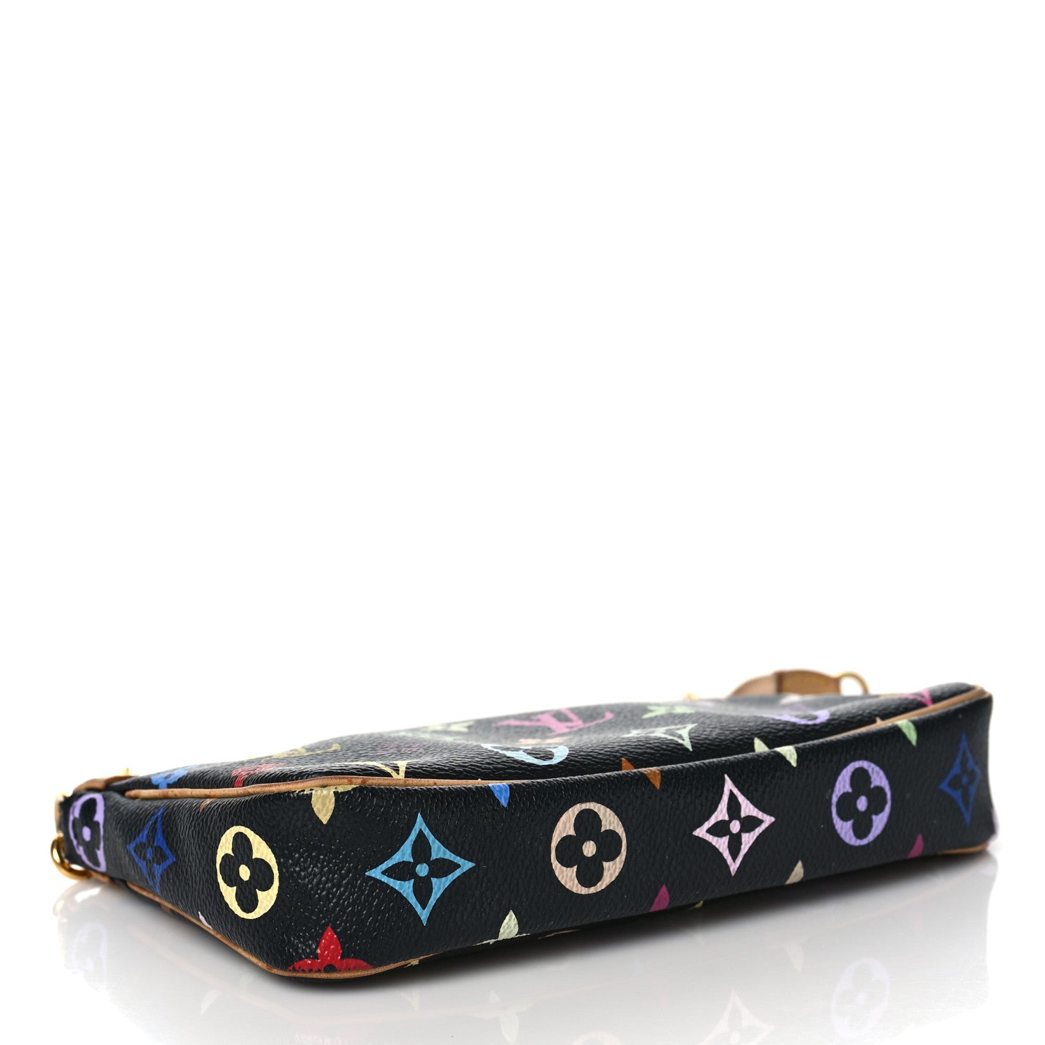 Louis Vuitton Monogram Multicolor Pochette Accessories Black 4 of 8