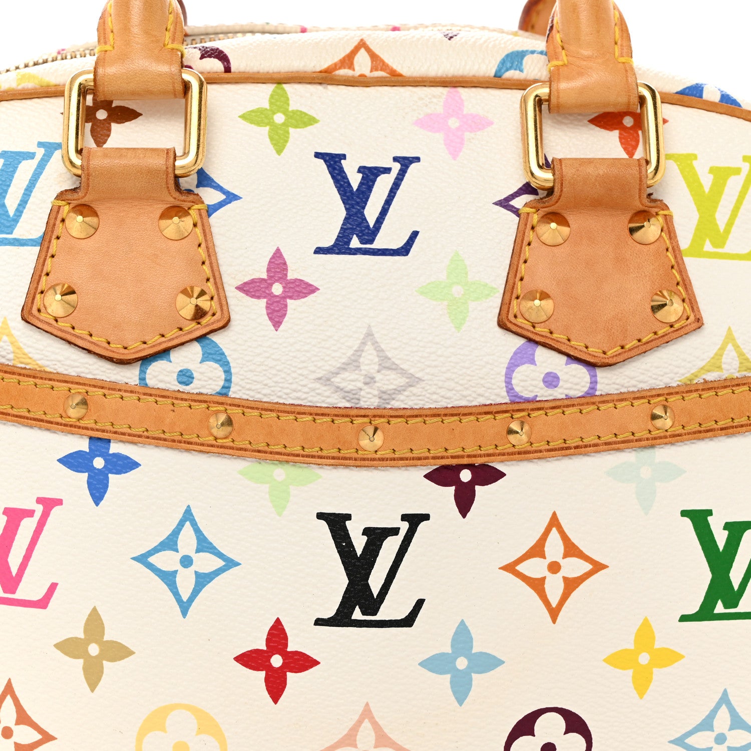 Louis Vuitton LOUIS VUITTON Monogram Multicolor Trouville White 8 of 10
