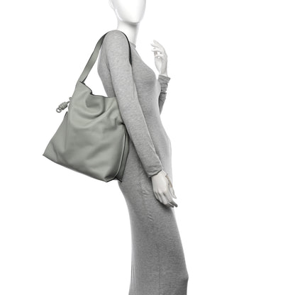 Loewe Calfskin Large Flamenco Knot Bag Grey 2 of 9