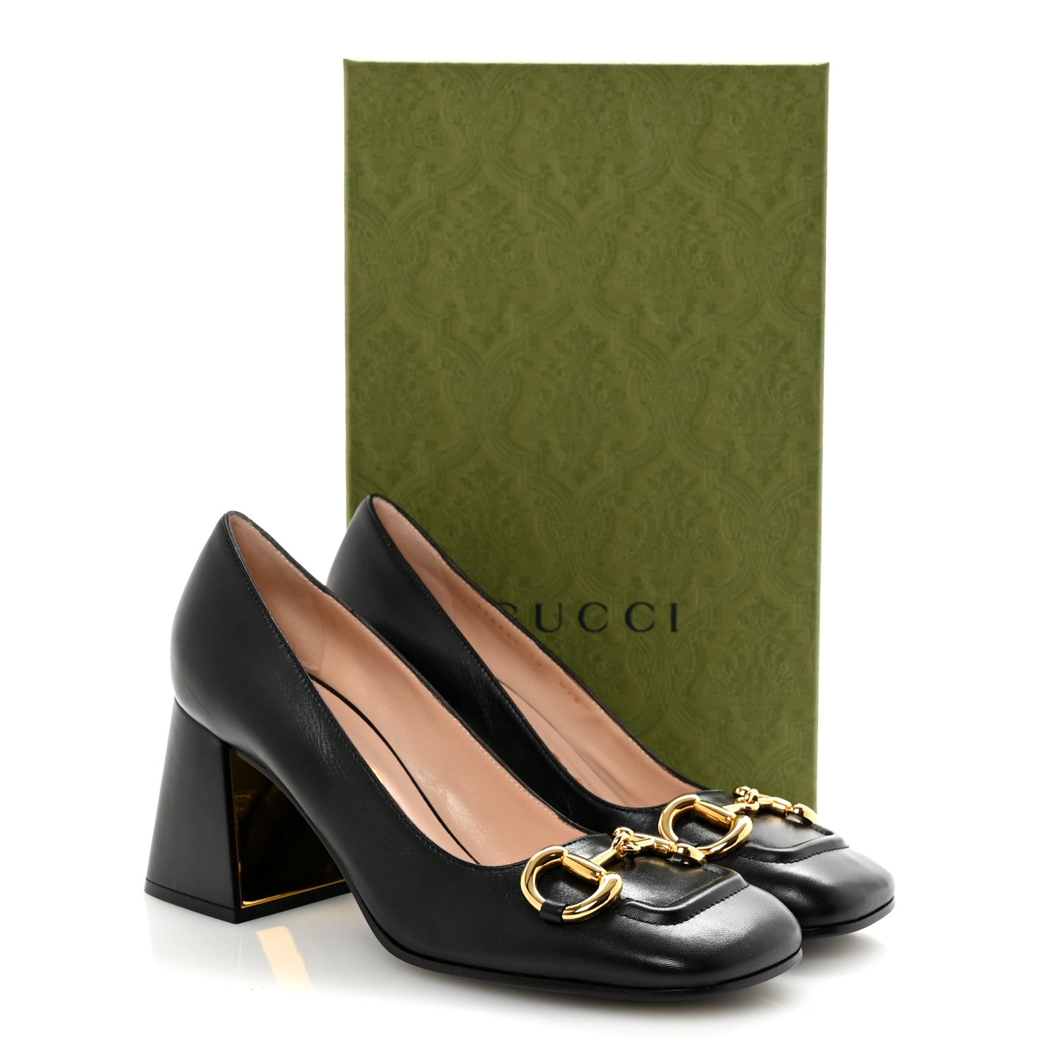 Gucci Malaga Kid Horsebit 75mm Pumps 39 Black 10 of 10