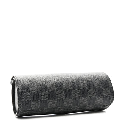 Louis Vuitton Damier Graphite 3 Watch Travel Case 4 of 7