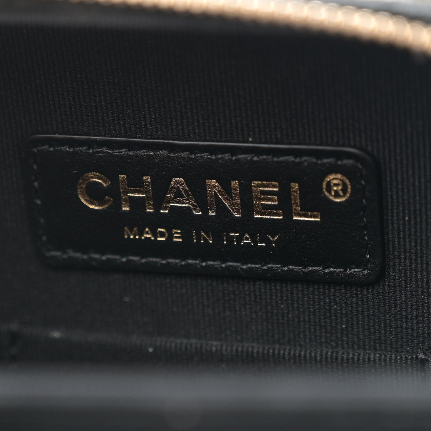 Chanel Caviar Quilted CC North South Vanity Case Black 7 of 12