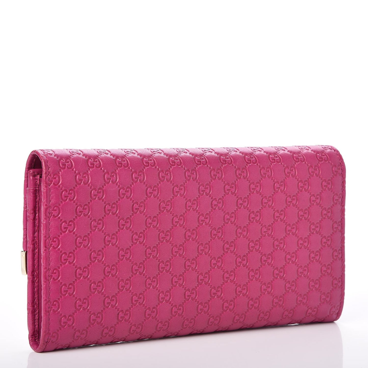 Soft Microguccissma Dice Continental Flap Wallet Bright Bouganville
