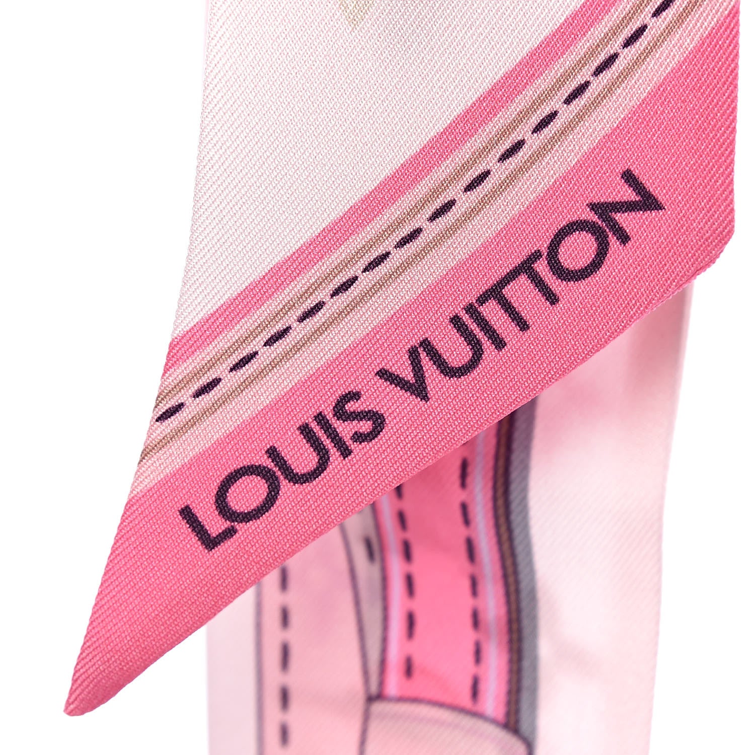 Louis Vuitton Silk Monogram A la Folie BB Bandeau Light Pink 4 of 4