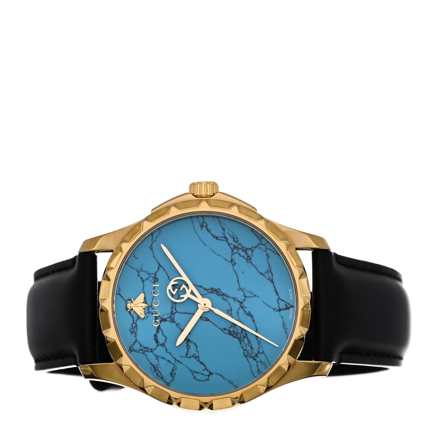 Stainless Steel Calfskin 38mm G-Timeless Quartz Watch Turquoise
