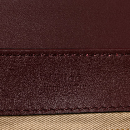 Chloe Spazzolato Sfumato Calfskin Small C Double Carry Burnt Brown 6 of 10
