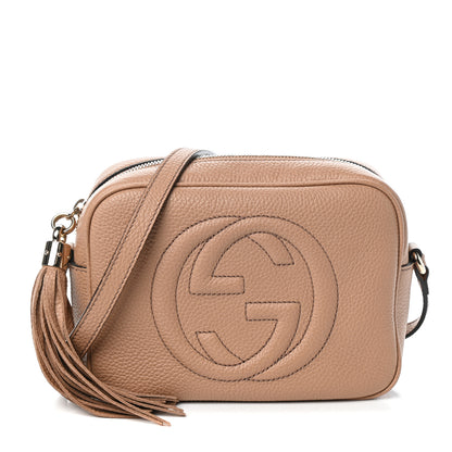 Gucci Pebbled Calfskin Small Soho Disco Bag Rose Beige 1 of 9