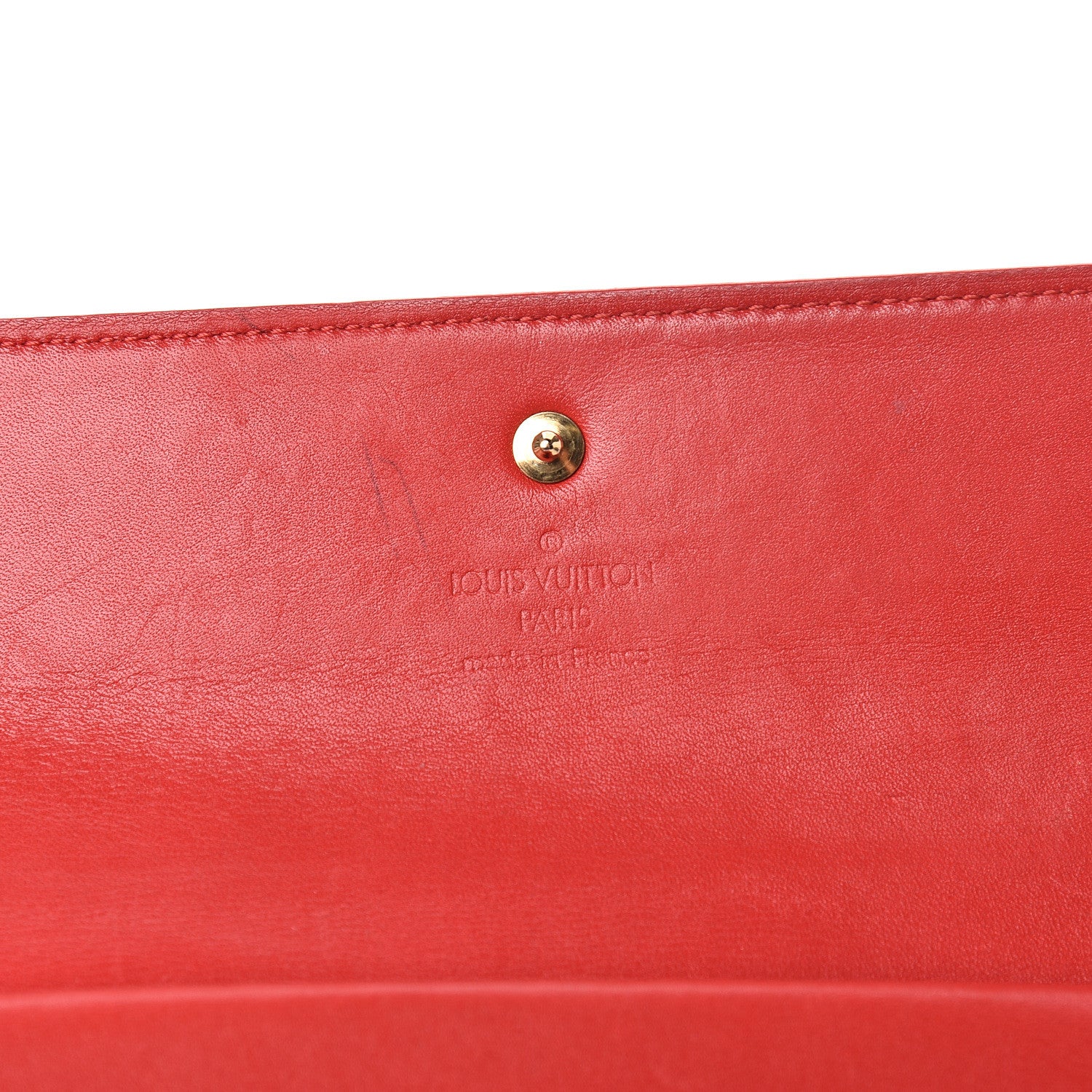 Louis Vuitton Vernis Porte Tresor International Wallet Rouge 10 of 12
