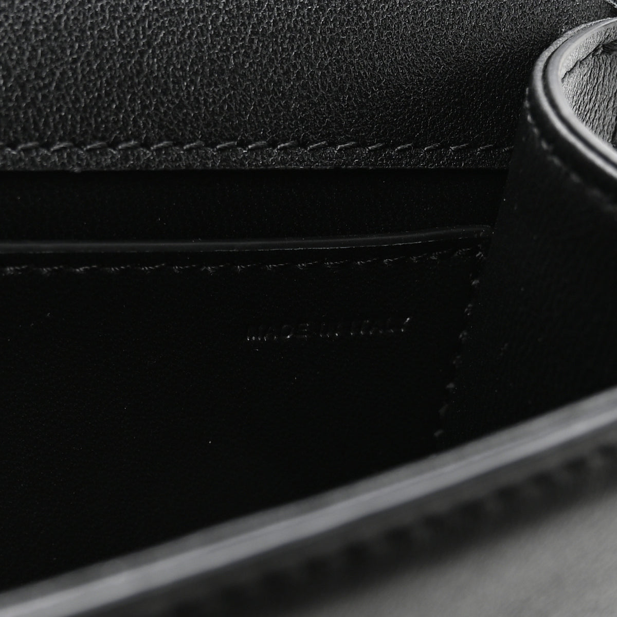 Valentino Garavani Calfskin Vlogo Small Loco Shoulder Bag Black 7 of 10