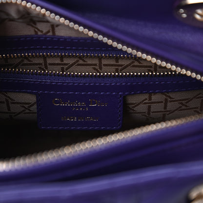 Christian Dior Lambskin Cannage Medium Lady Dior Purple 8 of 10