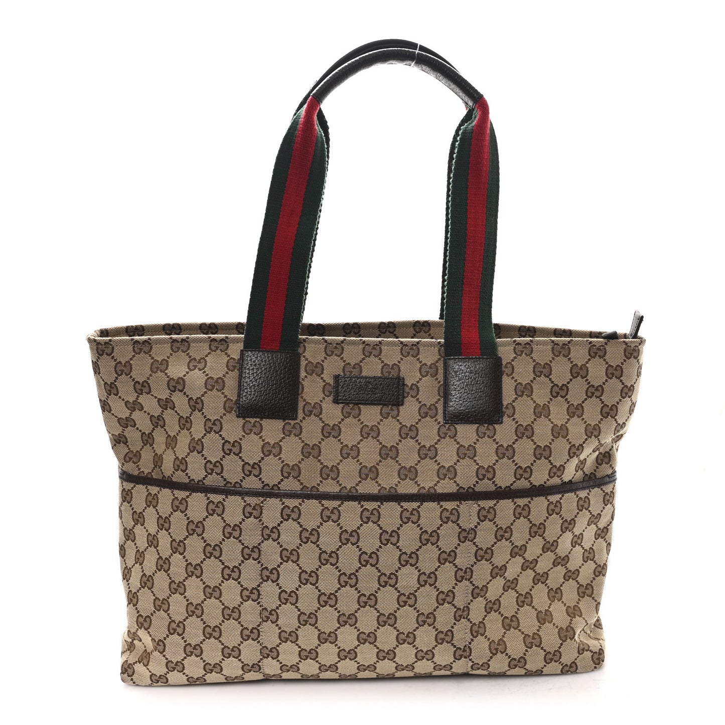 Monogram Web Large Diaper Tote Brown
