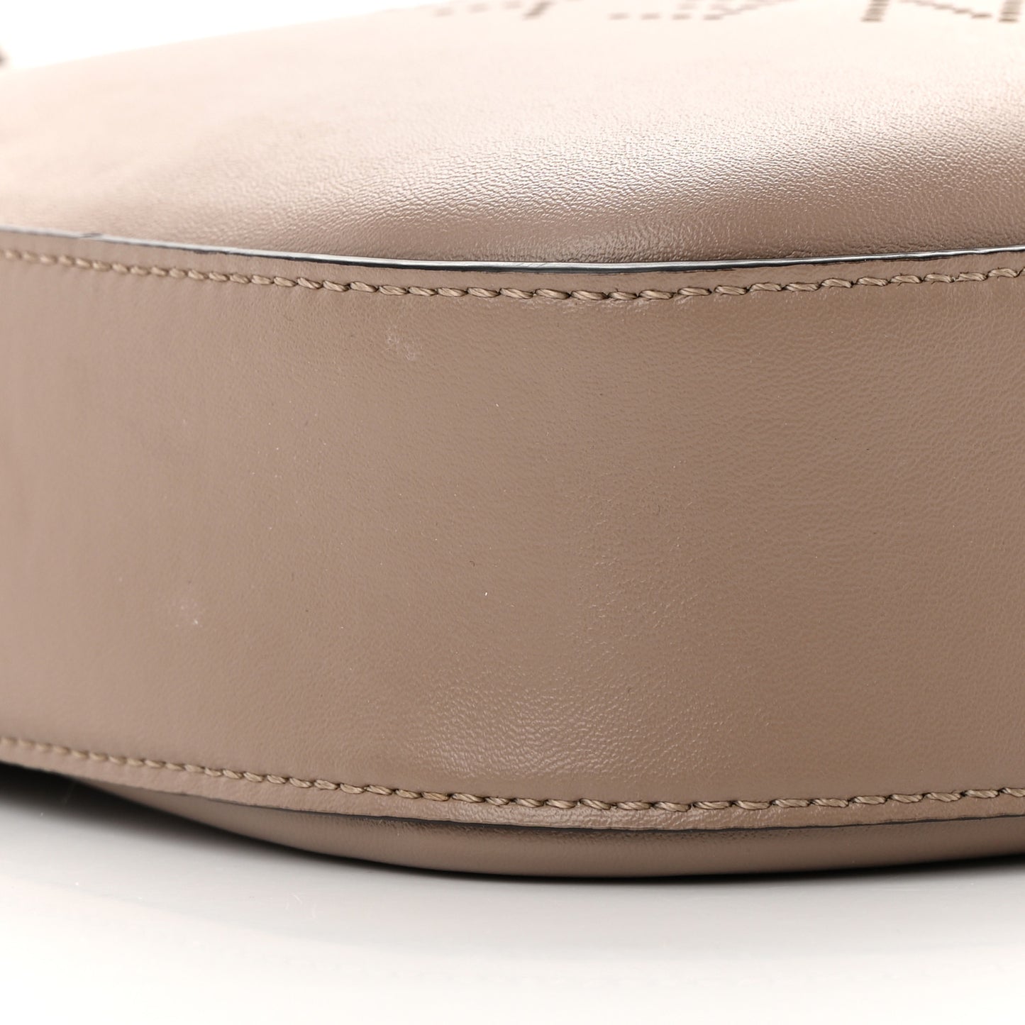 Eco Alter Nappa Perforated Logo Mini Bag Dark Taupe