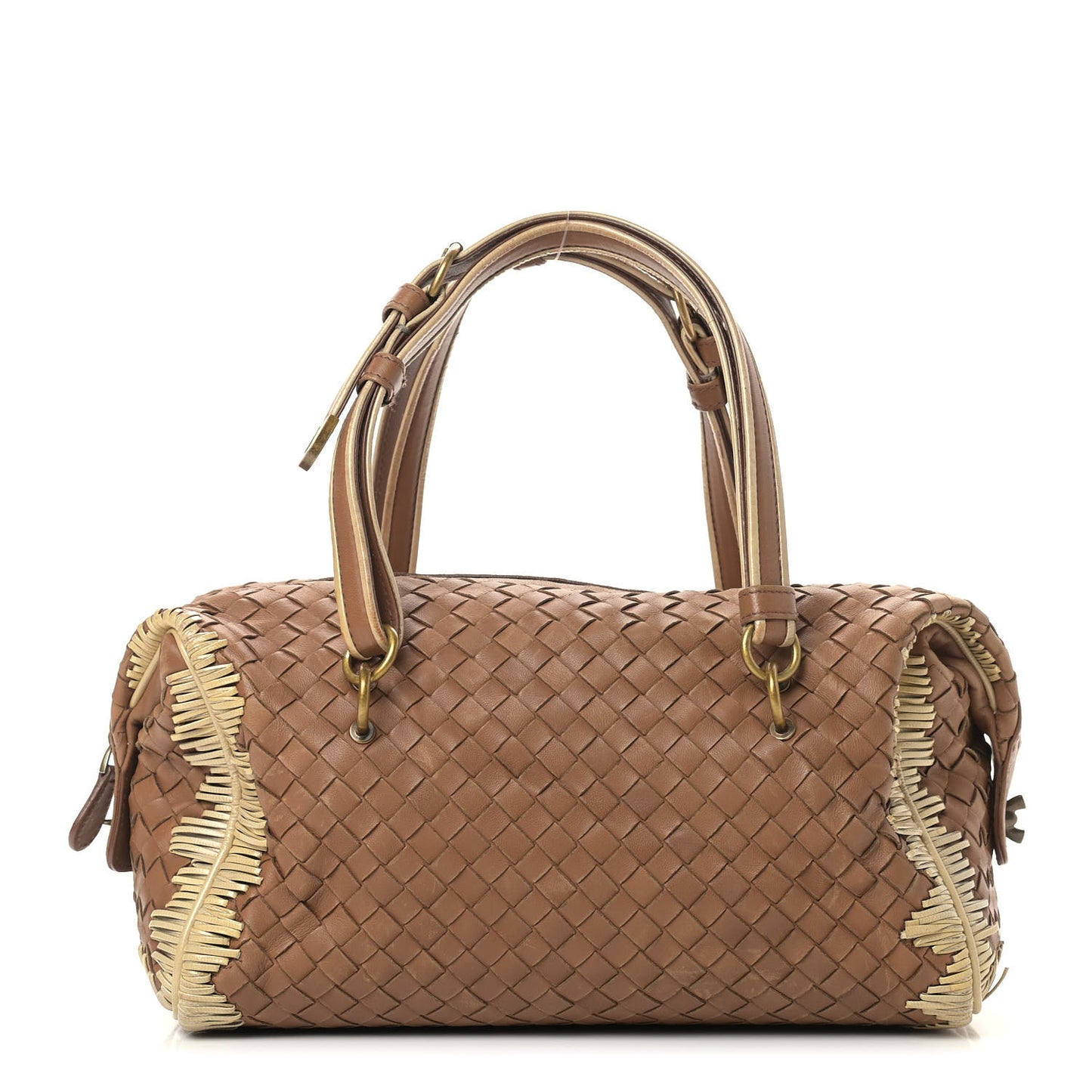 Nappa Intrecciato Bowler Walnut