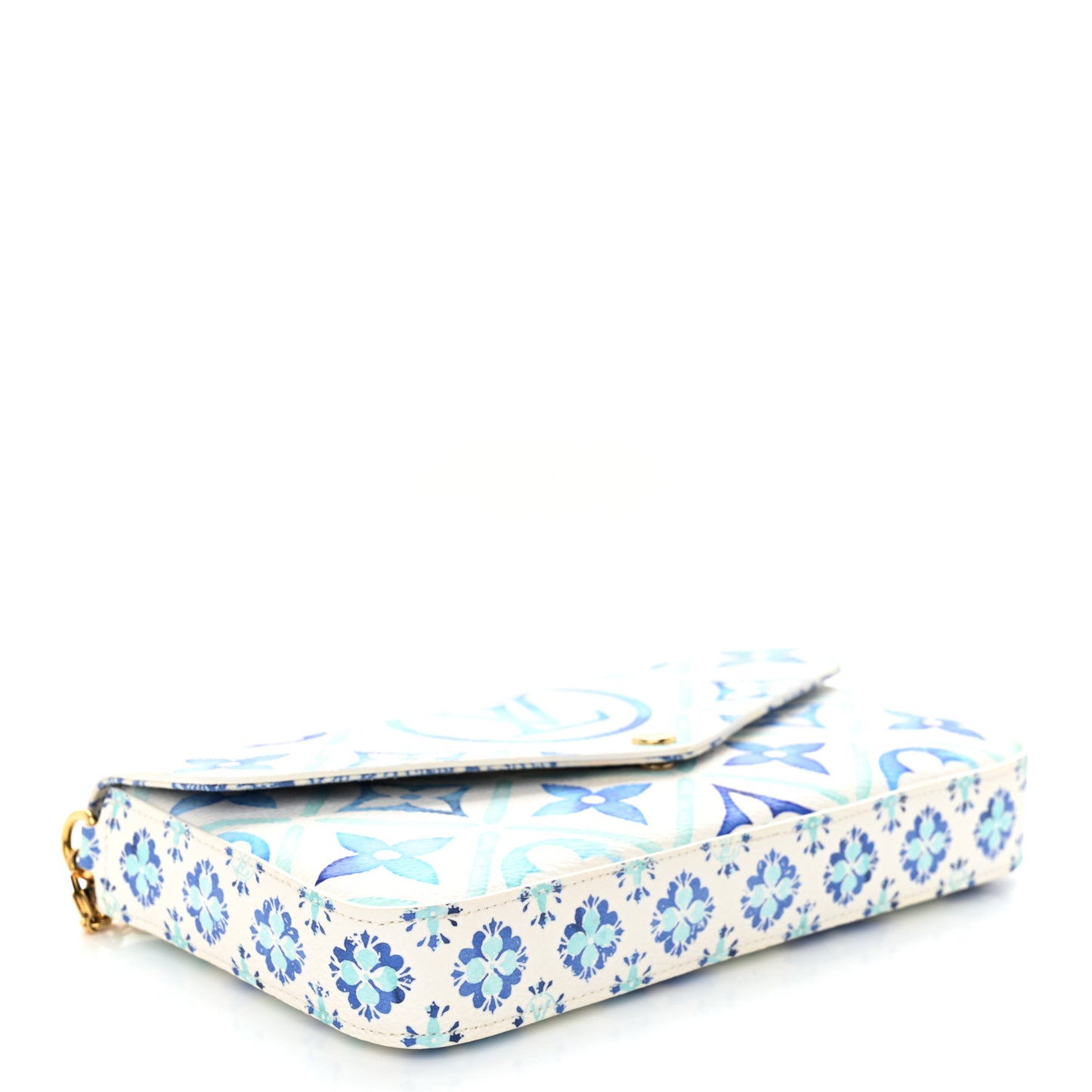 Monogram Giant By The Pool 2.0 Felicie Pochette Chain Wallet Lagoon Blue