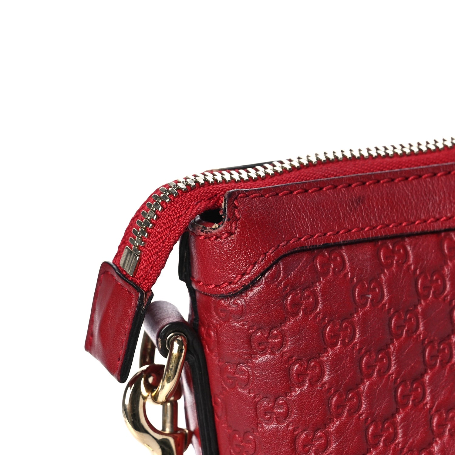 Gucci Soft Microguccissima Small Zippered Satchel Rosso 17 of 25