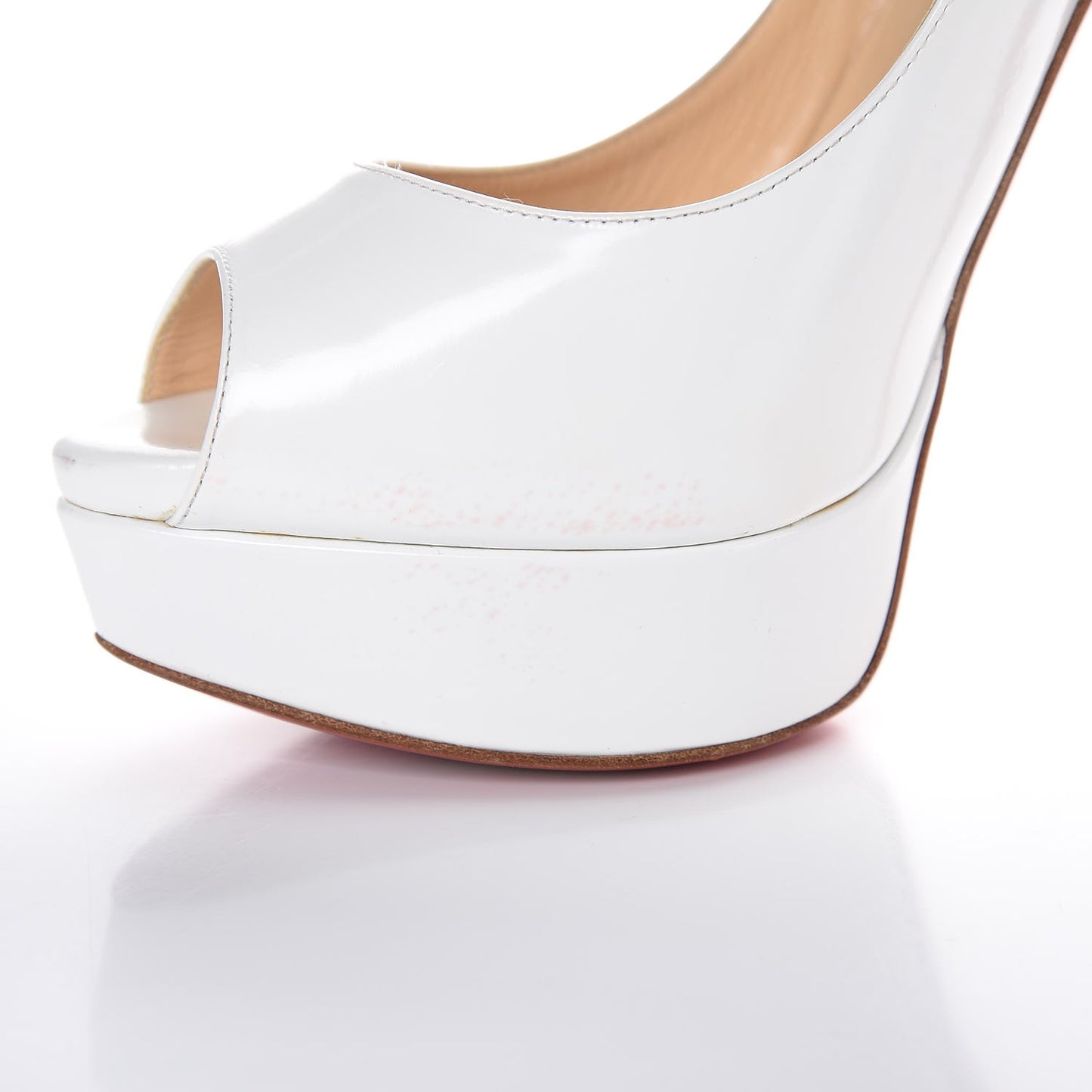 Jazz Calf Lady Peep 150 Pumps 39.5 White