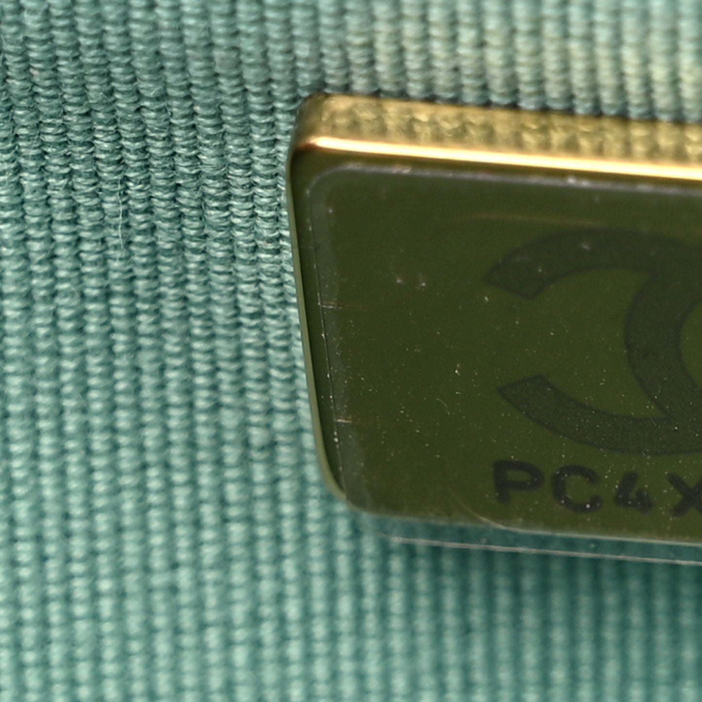 Caviar Quilted Wallet on Chain WOC Light Green