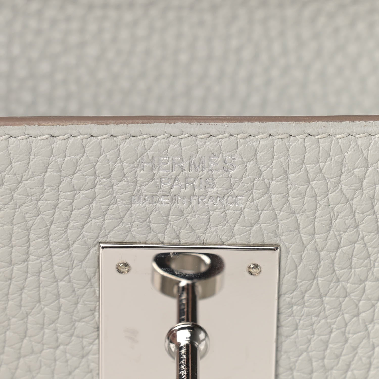 Hermes Taurillon Clemence Kelly Retourne 32 Gris Perle 6 of 11