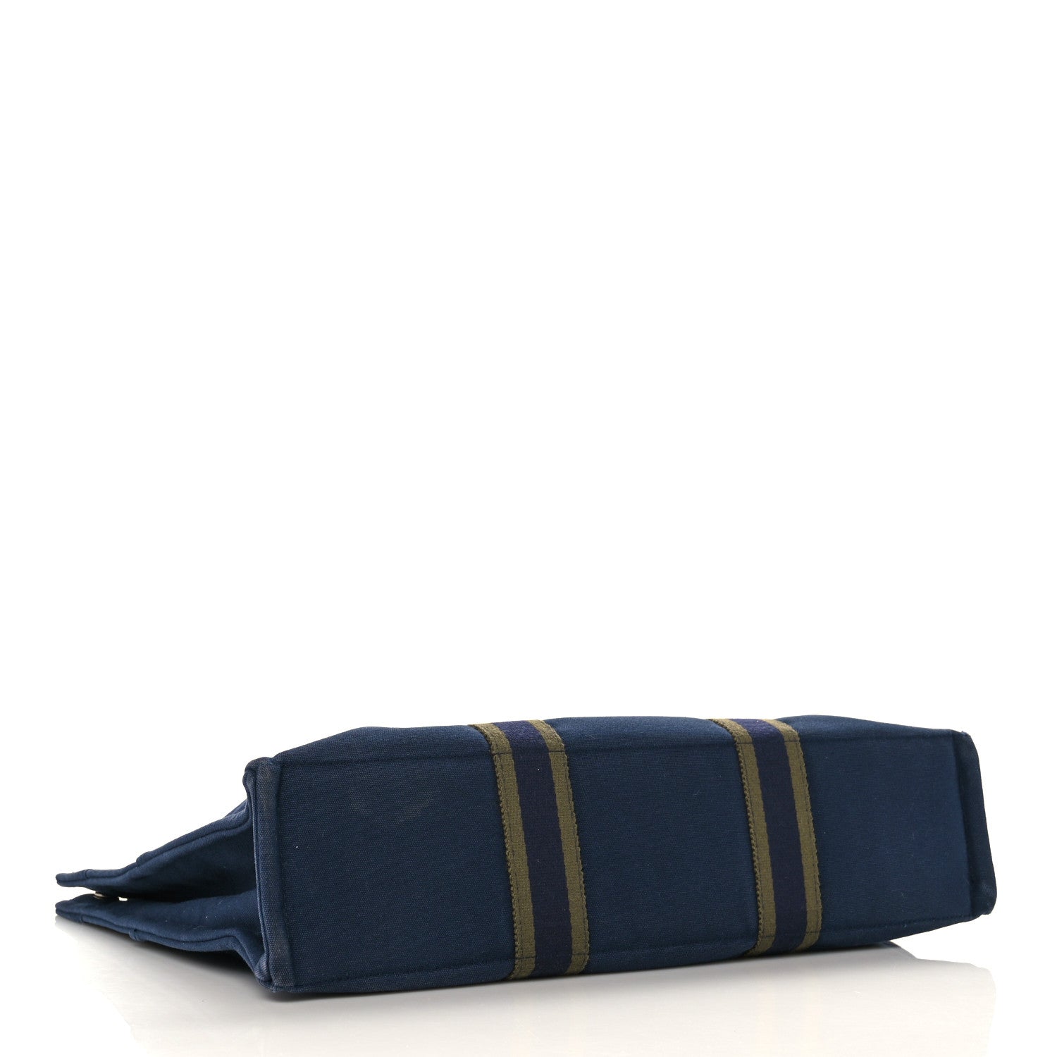 Hermes Canvas Fourre Tout MM Navy Brown 4 of 9