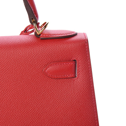 Hermes Epsom Kelly Sellier 28 Rouge Casaque 13 of 40