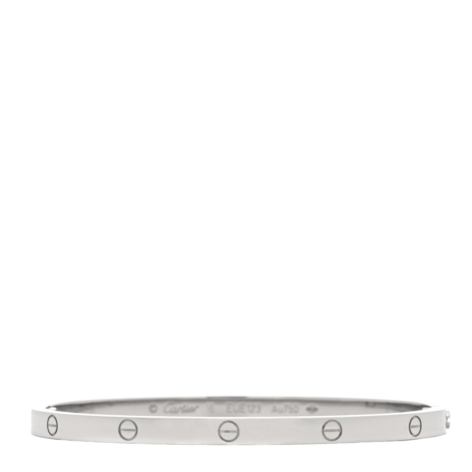 Cartier 18K White Gold Small LOVE Bracelet 16 1 of 5