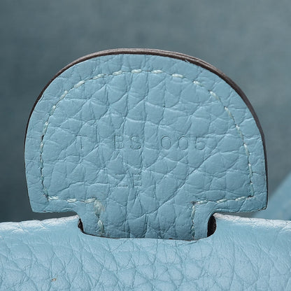 Hermes Taurillon Clemence Evelyne III GM Bleu Atoll 7 of 13