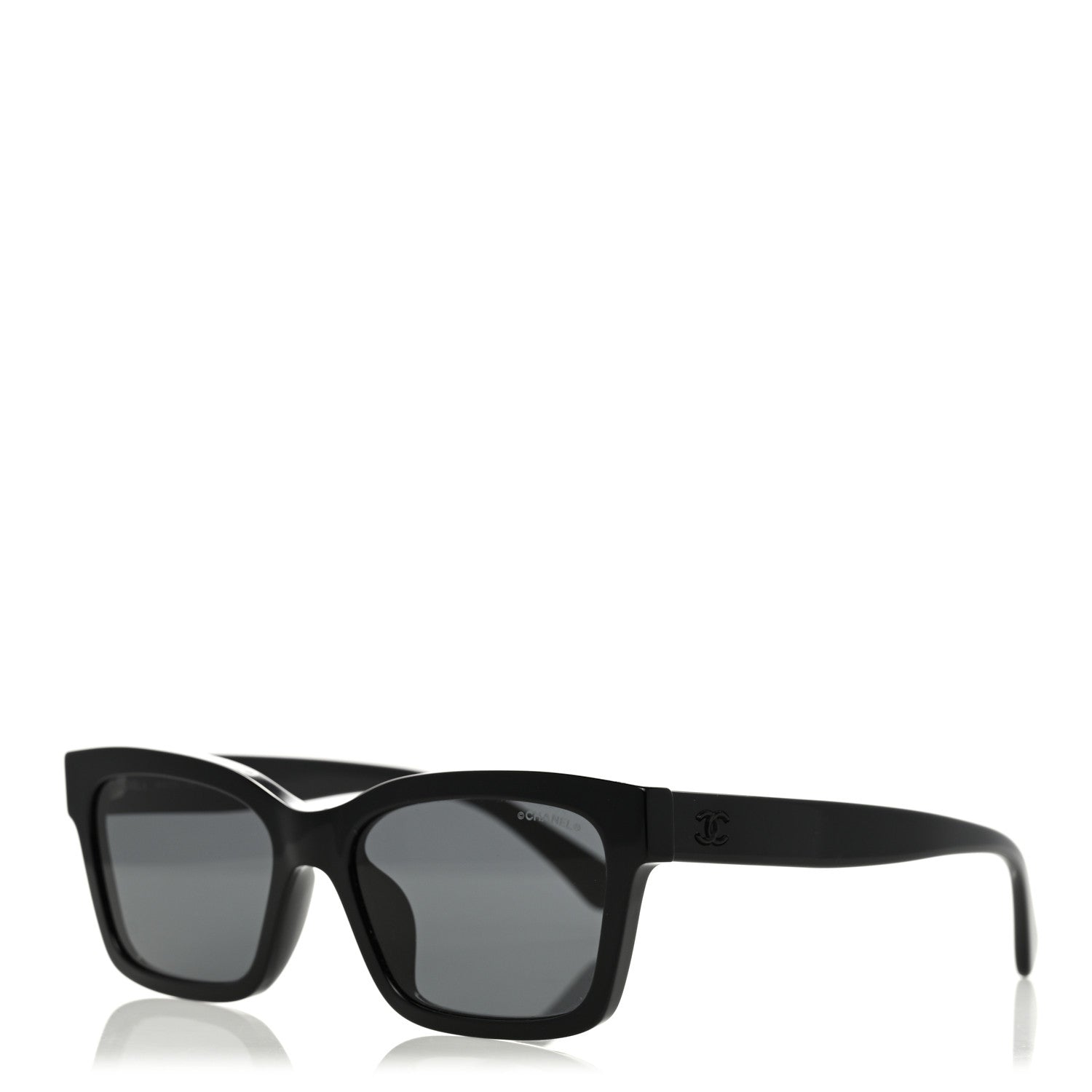 Chanel Acetate Polarized Square Sunglasses 5417 Black 1 of 8
