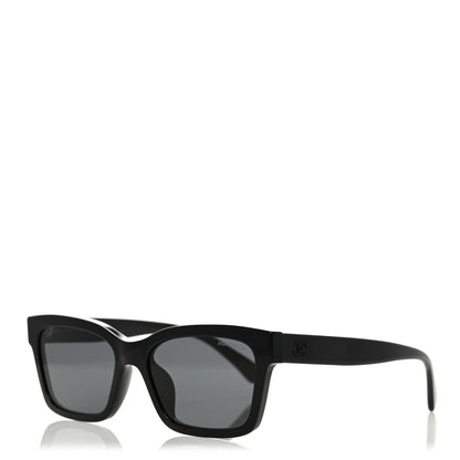 Chanel Acetate Polarized Square Sunglasses 5417 Black 1 of 8