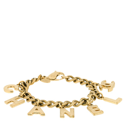 Chanel CC Logo Charms Bracelet Gold 1 of 4