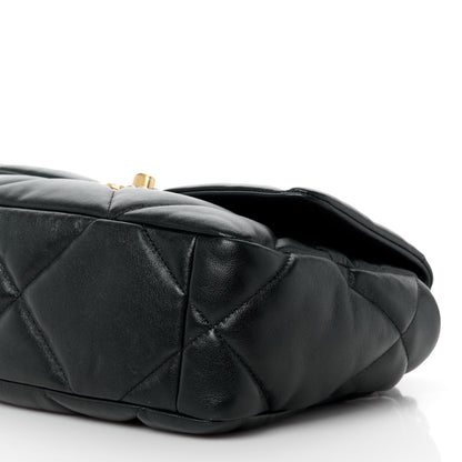 Chanel Lambskin Quilted Medium Chanel 19 Flap Black 10 of 12